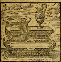 An illustration from Emblemata V.C. Andreae Alciati Mediolanensis iurisconsulti : cum facili & compendiosa explicatione, qua obscura illustrantur, dubiaq́ue omnia soluuntur, (1622)