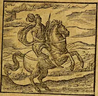 Picture 38 of 213 from Emblemata V.C. Andreae Alciati Mediolanensis iurisconsulti : cum facili & compendiosa explicatione, qua obscura illustrantur, dubiaq́ue omnia soluuntur, (1622), leaf 56