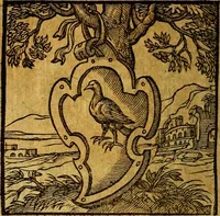 An illustration from Emblemata V.C. Andreae Alciati Mediolanensis iurisconsulti : cum facili & compendiosa explicatione, qua obscura illustrantur, dubiaq́ue omnia soluuntur, (1622)