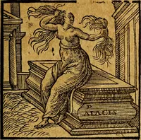 Picture 51 of 213 from Emblemata V.C. Andreae Alciati Mediolanensis iurisconsulti : cum facili & compendiosa explicatione, qua obscura illustrantur, dubiaq́ue omnia soluuntur, (1622), leaf 70