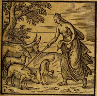 An illustration from Emblemata V.C. Andreae Alciati Mediolanensis iurisconsulti : cum facili & compendiosa explicatione, qua obscura illustrantur, dubiaq́ue omnia soluuntur, (1622)