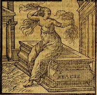 Picture 54 of 216 from Emblemata v. c. Andreae Alciati Mediolanensis iurisconsulti : cum facili & compe[n]diosa explicatione, qua obscura illustrantur, dubiáque omnia solvuntur (1584), leaf 120