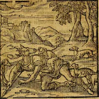 An illustration from Emblemata v. c. Andreae Alciati Mediolanensis iurisconsulti : cum facili & compe[n]diosa explicatione, qua obscura illustrantur, dubiáque omnia solvuntur (1584)