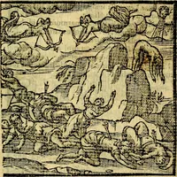 An illustration from Emblemata v. c. Andreae Alciati Mediolanensis iurisconsulti : cum facili & compe[n]diosa explicatione, qua obscura illustrantur, dubiáque omnia solvuntur (1584)
