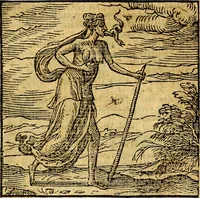 An illustration from Emblemata v. c. Andreae Alciati Mediolanensis iurisconsulti : cum facili & compe[n]diosa explicatione, qua obscura illustrantur, dubiáque omnia solvuntur (1584)