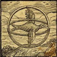 An illustration from Emblemata v. c. Andreae Alciati Mediolanensis iurisconsulti : cum facili & compe[n]diosa explicatione, qua obscura illustrantur, dubiáque omnia solvuntur (1584)
