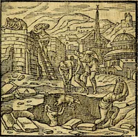 An illustration from Emblemata v. c. Andreae Alciati Mediolanensis iurisconsulti : cum facili & compe[n]diosa explicatione, qua obscura illustrantur, dubiáque omnia solvuntur (1584)