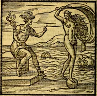An illustration from Emblemata v. c. Andreae Alciati Mediolanensis iurisconsulti : cum facili & compe[n]diosa explicatione, qua obscura illustrantur, dubiáque omnia solvuntur (1584)