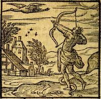 An illustration from Emblemata v. c. Andreae Alciati Mediolanensis iurisconsulti : cum facili & compe[n]diosa explicatione, qua obscura illustrantur, dubiáque omnia solvuntur (1584)