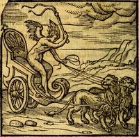 An illustration from Emblemata v. c. Andreae Alciati Mediolanensis iurisconsulti : cum facili & compe[n]diosa explicatione, qua obscura illustrantur, dubiáque omnia solvuntur (1584)