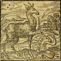 Picture 5 of 216 from Emblemata v. c. Andreae Alciati Mediolanensis iurisconsulti : cum facili & compe[n]diosa explicatione, qua obscura illustrantur, dubiáque omnia solvuntur (1584), leaf 24