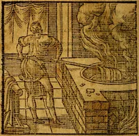 An illustration from Emblemata v. c. Andreae Alciati Mediolanensis iurisconsulti : cum facili & compe[n]diosa explicatione, qua obscura illustrantur, dubiáque omnia solvuntur (1584)