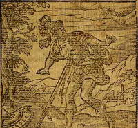 An illustration from Emblemata v. c. Andreae Alciati Mediolanensis iurisconsulti : cum facili & compe[n]diosa explicatione, qua obscura illustrantur, dubiáque omnia solvuntur (1584)