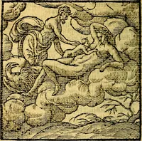An illustration from Emblemata v. c. Andreae Alciati Mediolanensis iurisconsulti : cum facili & compe[n]diosa explicatione, qua obscura illustrantur, dubiáque omnia solvuntur (1584)