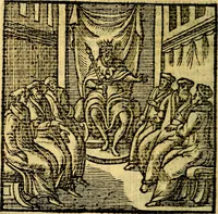 Picture 149 of 216 from Emblemata v. c. Andreae Alciati Mediolanensis iurisconsulti : cum facili & compe[n]diosa explicatione, qua obscura illustrantur, dubiáque omnia solvuntur (1584), leaf 317