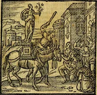 An illustration from Emblemata v. c. Andreae Alciati Mediolanensis iurisconsulti : cum facili & compe[n]diosa explicatione, qua obscura illustrantur, dubiáque omnia solvuntur (1584)