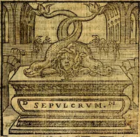 Picture 161 of 216 from Emblemata v. c. Andreae Alciati Mediolanensis iurisconsulti : cum facili & compe[n]diosa explicatione, qua obscura illustrantur, dubiáque omnia solvuntur (1584), leaf 340