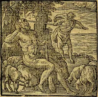 An illustration from Emblemata v. c. Andreae Alciati Mediolanensis iurisconsulti : cum facili & compe[n]diosa explicatione, qua obscura illustrantur, dubiáque omnia solvuntur (1584)