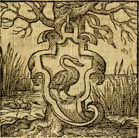 Picture 188 of 216 from Emblemata v. c. Andreae Alciati Mediolanensis iurisconsulti : cum facili & compe[n]diosa explicatione, qua obscura illustrantur, dubiáque omnia solvuntur (1584), leaf 394