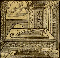 An illustration from Emblemata v. c. Andreae Alciati Mediolanensis iurisconsulti : cum facili & compe[n]diosa explicatione, qua obscura illustrantur, dubiáque omnia solvuntur (1584)