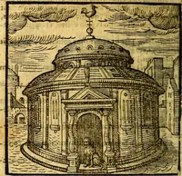 An illustration from Emblemata v. c. Andreae Alciati Mediolanensis iurisconsulti : cum facili & compe[n]diosa explicatione, qua obscura illustrantur, dubiáque omnia solvuntur (1584)