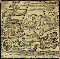Picture 33 of 216 from Emblemata v. c. Andreae Alciati Mediolanensis iurisconsulti : cum facili & compe[n]diosa explicatione, qua obscura illustrantur, dubiáque omnia solvuntur (1584), leaf 82