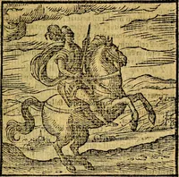 An illustration from Emblemata v. c. Andreae Alciati Mediolanensis iurisconsulti : cum facili & compe[n]diosa explicatione, qua obscura illustrantur, dubiáque omnia solvuntur (1584)
