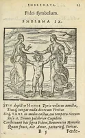 Picture 3 of 31 from Emblemata V.C. Andreæ Alciati Mediolanensis ivrisconsvlti : cum facii & compendiosa explicatione, quâ obscura illustrantur, dubiaq́ue omnia soluuntur (1648), leaf 23