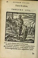Picture 9 of 31 from Emblemata V.C. Andreæ Alciati Mediolanensis ivrisconsvlti : cum facii & compendiosa explicatione, quâ obscura illustrantur, dubiaq́ue omnia soluuntur (1648), leaf 74