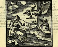 Picture 165 of 298 from Emblemata v. cl. Andreae Alciati : cū imaginibus plerisque restitutis ad mentem auctoris (1618), leaf 248