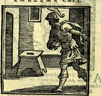 An illustration from Emblemata v. cl. Andreae Alciati : cū imaginibus plerisque restitutis ad mentem auctoris (1618)