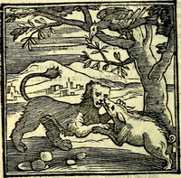 Picture 184 of 298 from Emblemata v. cl. Andreae Alciati : cū imaginibus plerisque restitutis ad mentem auctoris (1618), leaf 275