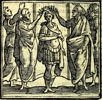 Picture 198 of 298 from Emblemata v. cl. Andreae Alciati : cū imaginibus plerisque restitutis ad mentem auctoris (1618), leaf 291