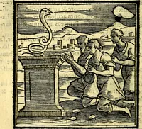 Picture 222 of 298 from Emblemata v. cl. Andreae Alciati : cū imaginibus plerisque restitutis ad mentem auctoris (1618), leaf 319