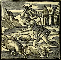 An illustration from Emblemata v. cl. Andreae Alciati : cū imaginibus plerisque restitutis ad mentem auctoris (1618)