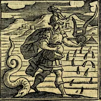 An illustration from Emblemata v. cl. Andreae Alciati : cū imaginibus plerisque restitutis ad mentem auctoris (1618)