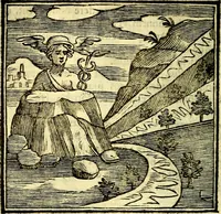 Picture 14 of 298 from Emblemata v. cl. Andreae Alciati : cū imaginibus plerisque restitutis ad mentem auctoris (1618), leaf 69