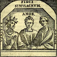 Picture 15 of 298 from Emblemata v. cl. Andreae Alciati : cū imaginibus plerisque restitutis ad mentem auctoris (1618), leaf 71