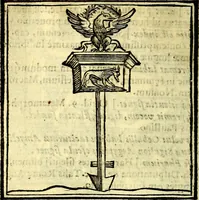 Picture 19 of 298 from Emblemata v. cl. Andreae Alciati : cū imaginibus plerisque restitutis ad mentem auctoris (1618), leaf 77