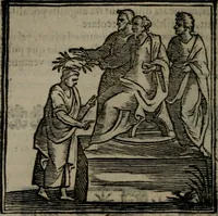 An illustration from Emblemata v. cl. Andreae Alciati : cu imaginibus plerisque restitutis ad mentem auctoris (1618)