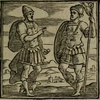 An illustration from Emblemata v. cl. Andreae Alciati : cu imaginibus plerisque restitutis ad mentem auctoris (1618)