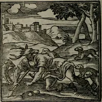 An illustration from Emblemata v. cl. Andreae Alciati : cu imaginibus plerisque restitutis ad mentem auctoris (1618)