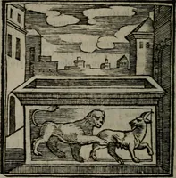 An illustration from Emblemata v. cl. Andreae Alciati : cu imaginibus plerisque restitutis ad mentem auctoris (1618)