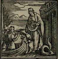 An illustration from Emblemata v. cl. Andreae Alciati : cu imaginibus plerisque restitutis ad mentem auctoris (1618)