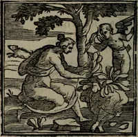 An illustration from Emblemata v. cl. Andreae Alciati : cu imaginibus plerisque restitutis ad mentem auctoris (1618)