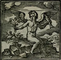 An illustration from Emblemata v. cl. Andreae Alciati : cu imaginibus plerisque restitutis ad mentem auctoris (1618)
