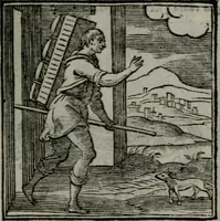 An illustration from Emblemata v. cl. Andreae Alciati : cu imaginibus plerisque restitutis ad mentem auctoris (1618)