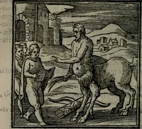 An illustration from Emblemata v. cl. Andreae Alciati : cu imaginibus plerisque restitutis ad mentem auctoris (1618)