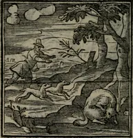 An illustration from Emblemata v. cl. Andreae Alciati : cu imaginibus plerisque restitutis ad mentem auctoris (1618)