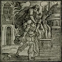 An illustration from Emblemata v. cl. Andreae Alciati : cu imaginibus plerisque restitutis ad mentem auctoris (1618)
